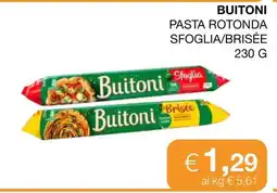 Coop Buitoni Pasta Rotonda Sfoglia/Brisée offerta