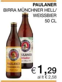 Coop PAULANER BIRRA MÜNCHNER HELL/WEISSBIER offerta
