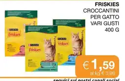Coop FRISKIES CROCCANTINI PER GATTO VARI GUSTI offerta