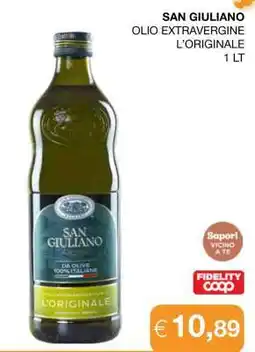 Coop SAN GIULIANO OLIO EXTRAVERGINE L’ORIGINALE 1 LT offerta