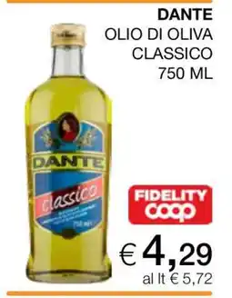 Coop DANTE OLIO DI OLIVA CLASSICO offerta