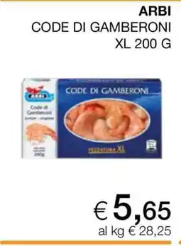 Coop ARBI CODE DI GAMBERONI XL 200 G offerta