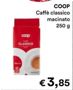 Coop COOP Caffè classico macinato 250 g offerta