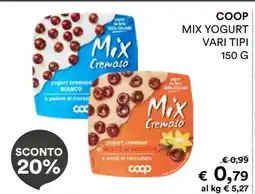 Coop Coop Mix Yogurt Vari Tipi offerta