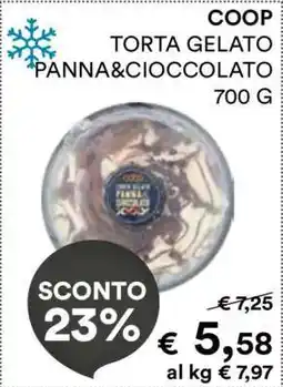 Coop COOP TORTA GELATO PANNA&CIOCCOLATO 700 G offerta