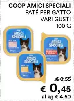 Coop COOP AMICI SPECIALI PATÉ PER GATTO offerta