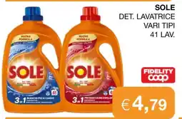 Coop SOLE DET. LAVATRICE offerta