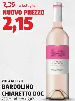 ALDI VILLA ALBERTI bardolino chiaretto doc offerta