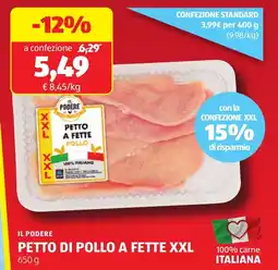 ALDI Il podere petto di pollo a fette XXL offerta