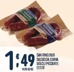 Gruppo Pascar San vincenzo salsiccia curva dolce/piccante offerta