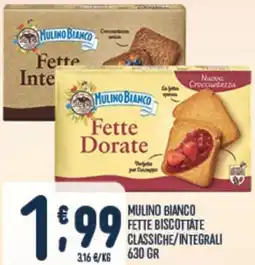 Gruppo Pascar Mulino bianco fette biscottate classiche/integrali offerta