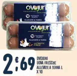 Gruppo Pascar Ovojuri uova fresche allevate a terra l x 10 offerta