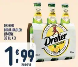Gruppo Pascar Dreher birra radler limone offerta