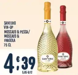Gruppo Pascar Santero vin-up moscato & pesca/ moscato & fragola offerta