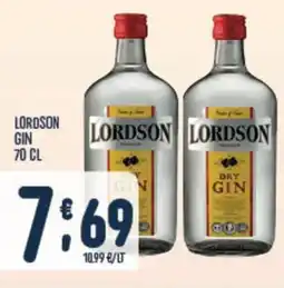 Gruppo Pascar Lordson gin offerta