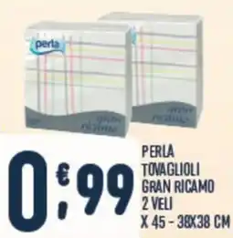 Gruppo Pascar Perla tovaglioli gran ricamo offerta