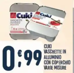 Gruppo Pascar Cuki vaschette in alluminio con coperchio offerta