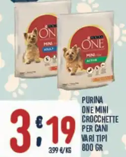 Gruppo Pascar Purina one mini crocchette per cani offerta