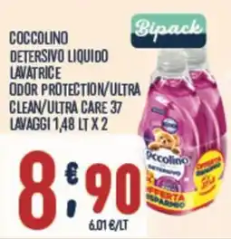 Gruppo Pascar Coccolino detersivo liquido lavatrice odor protection/ultra clean/ultra care offerta