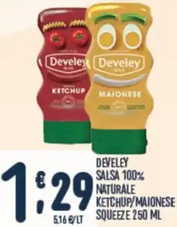 Gruppo Pascar Develey salsa 100% naturale ketchup/maionese squeeze offerta