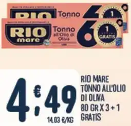 Gruppo Pascar Rio mare tonno all'olio di oliva offerta
