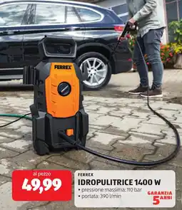 ALDI Ferrex idropulitrice 1400 W offerta