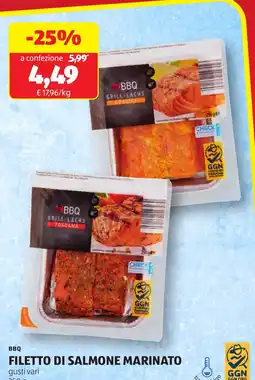 ALDI Bbq filetto di salmone marinato offerta