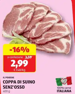 ALDI Il podere coppa di suino senz'osso offerta