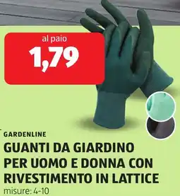 ALDI Guanti da giardino per uomo e donna con rivestimento in lattice offerta
