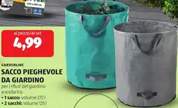 ALDI Gardenline sacco pieghevole da giardino offerta