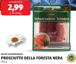 ALDI Adler schwarzwald prosciutto della foresta nera offerta