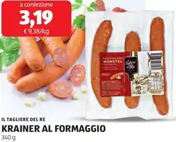 ALDI Il tagliere del re krainer al formaggio offerta
