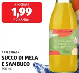 ALDI Applesnack succo di mela e sambuco offerta