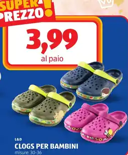 ALDI L&D Clogs per bambini offerta
