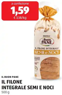 ALDI Il buon pane il filone integrale semi e noci offerta