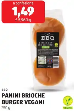 ALDI Bbq panini brioche burger vegani offerta