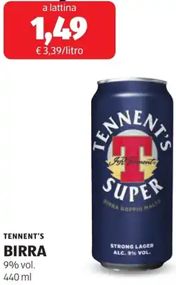 ALDI Tennent's birra offerta