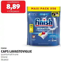 ALDI Finish caps lavastoviglie offerta