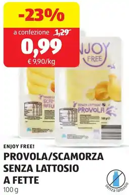 ALDI Enjoy free! provola/scamorza senza lattosio a fette offerta