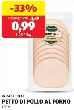 ALDI Freschi per te petto di pollo al forno offerta