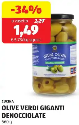 ALDI Cucina olive verdi giganti denocciolate offerta