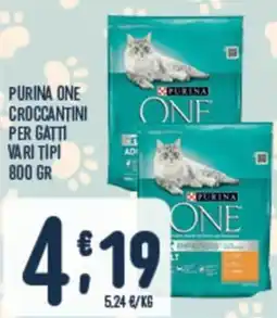 Gruppo Pascar Purina one croccantini per gatti offerta