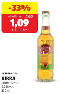 ALDI Desperados birra aromatizzata 5,9% offerta