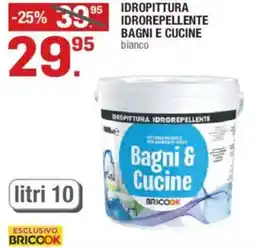 Brico OK Idropittura idrorepellente bagni e cucine bianco offerta