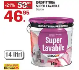 Brico OK Briccok idropittura super lavabile bianco offerta