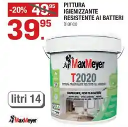 Brico OK Maxmeyer pittura igienizzante resistente ai batteri bianco offerta