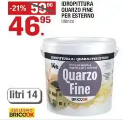 Brico OK Bricook idropittura quarzo fine per esterno bianco offerta