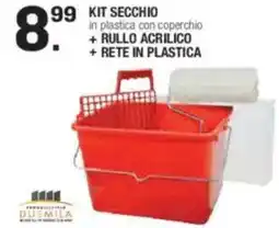 Brico OK Kit secchio in plastica con coperchio offerta