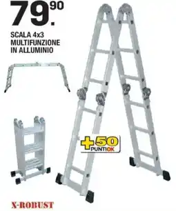 Brico OK X-robust scala 4x3 multifunzione in alluminio offerta