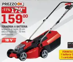 Brico OK Einhell Prezzook tosaerba a batteria 18 V offerta